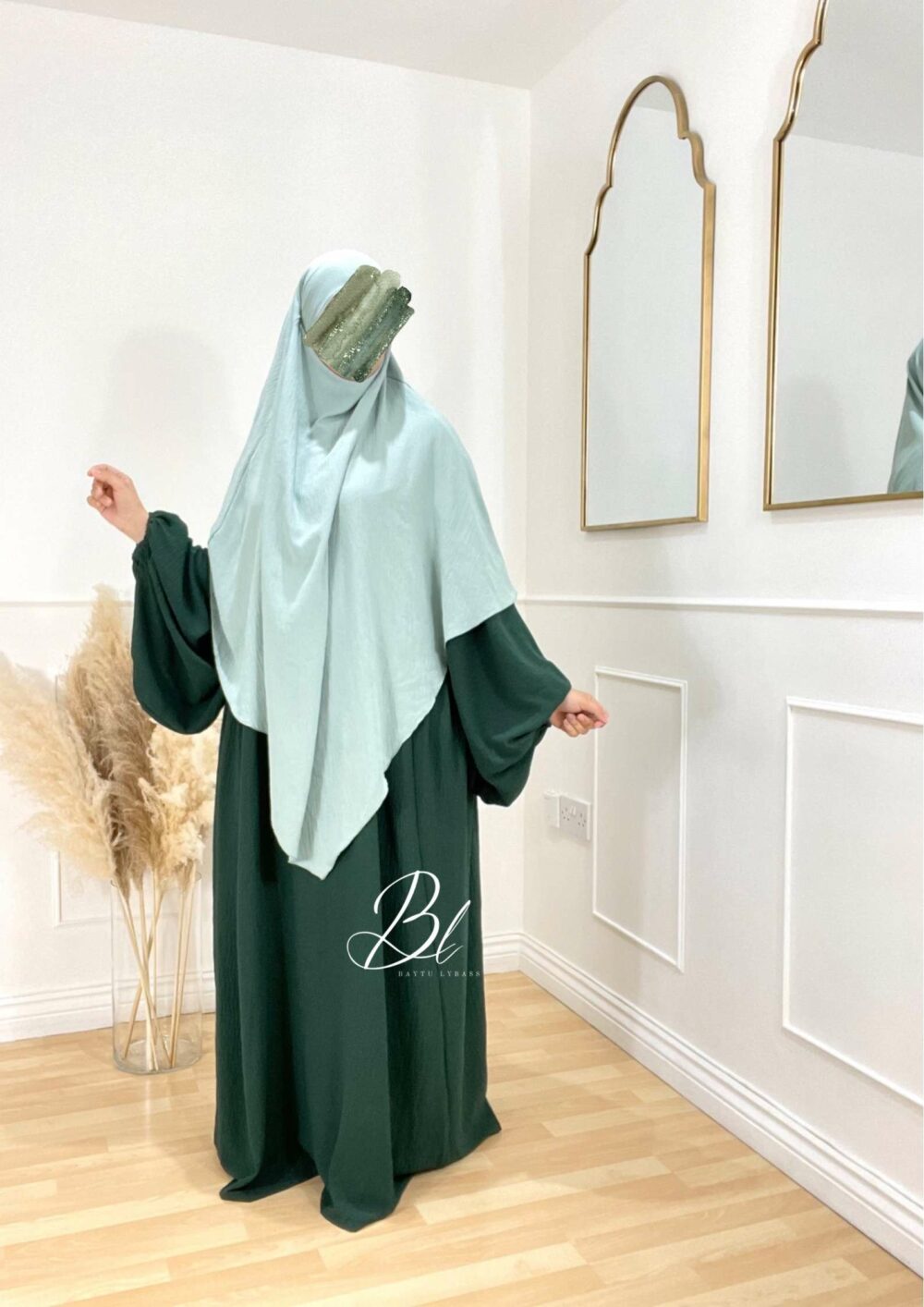 Yasmin Khimar - Crepe - Mint – Image 4