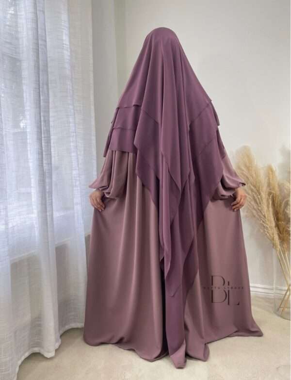 Malikat Khimar Chiffon 3 Layers (more colors)